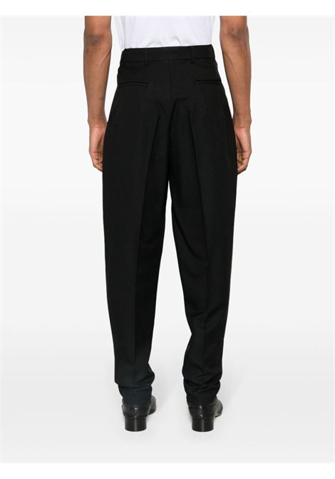 Black pleated tailored trousers - men RANDOM IDENTITIES | RAN03P1051